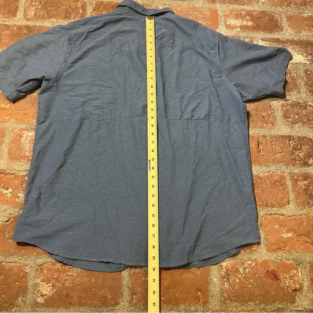 Men's Blue Columbia Omni Wick Button up Short Sleeve Shirt Size XL - Picture 10 of 16
